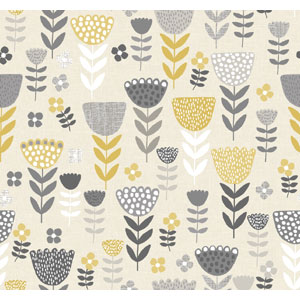 Annika Ochre Fabric Fryetts