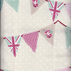 Bunting Pink Fabric Fryetts