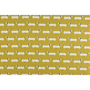 Hound Dog Ochre Fabric Fryetts