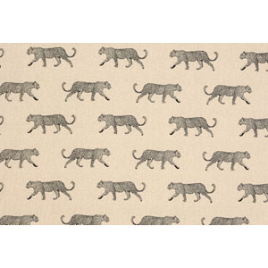 Leopard Panama Natural Fabric Fryetts