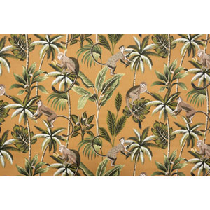 Monkey Ochre Fabric Fryetts