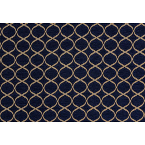 Trellis Indigo Fabric Fryetts