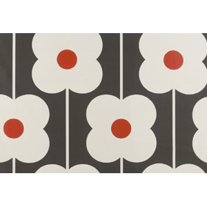 Abacus Flower Tomato Fabric Orla Kiely