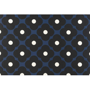 Spot Flower Dark Marine Fabric Orla Kiely