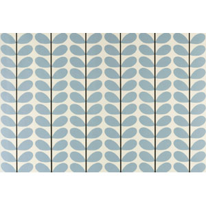 Two Colour Stem Powder Blue Fabric Orla Kiely