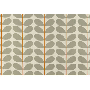 Two Colour Stem Warm Grey Fabric Orla Kiely