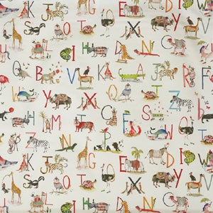 Animal Alphabet Fudge Fabric Prestigious Textiles