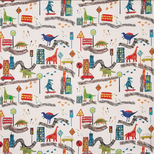 Dino City Jungle Fabric Prestigious Textiles