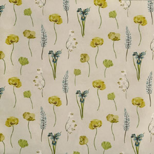 Flower Press Lemon Grass Fabric Prestigious Textiles