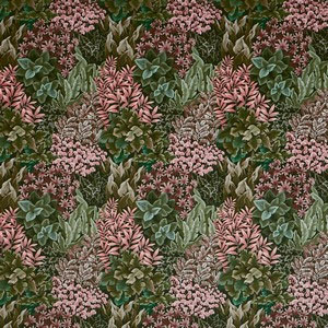 Garden Wall Coral Fabric Prestigious Textiles