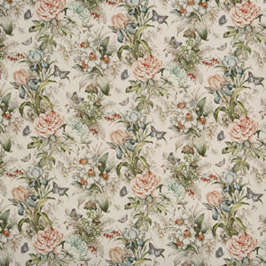 Hot House Peach Blossom Fabric Prestigious Textiles