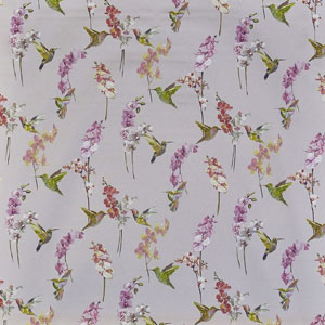 Humming Bird Rose Quartz Fabric Prestigious Textiles