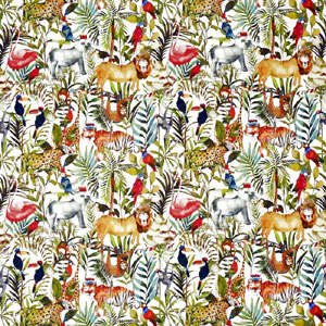 King Of The Jungle Safari Fabric Prestigious Textiles