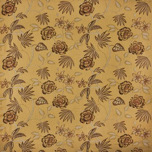 Lotus Flower Umber Fabric Prestigious Textiles