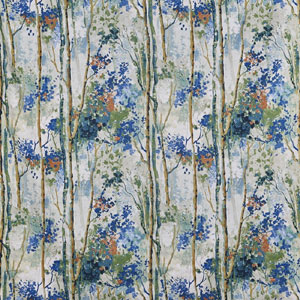 Silver Birch Sapphire Fabric Prestigious Textiles