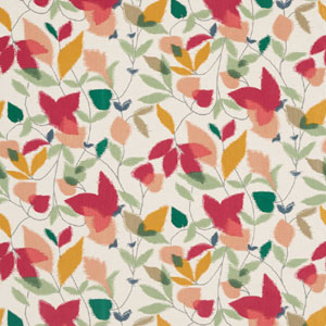 Akira Berry Ochre Pistachio 120750 Fabric Scion Living