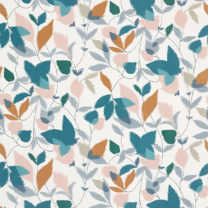 Akira Ginger Teal Olive 120751 Fabric Scion Living