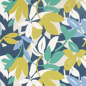 Baja Forest Citrus Electric Blue 120724 Fabric Scion Living