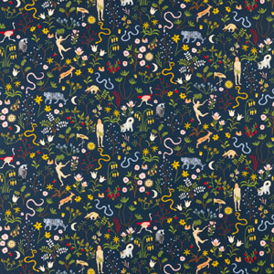 Garden Of Eden Midnight 121029 Fabric Scion Living