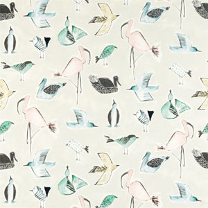 Menagerie Blush Mint 120784 Fabric Scion Living