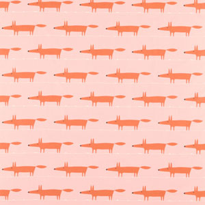 Midi Fox Milkshake Rose 121093 Fabric Scion Living