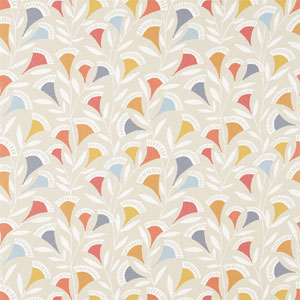 Noukku Watermelon Tangerine Slate 120590 Fabric Scion Living