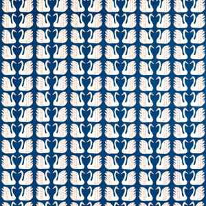 Swim Swam Swan Denim 121032 Fabric Scion Living