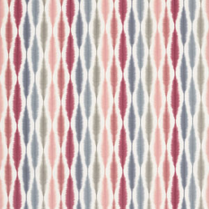 Usuko Cranberry Rose Steel 120753 Fabric Scion Living